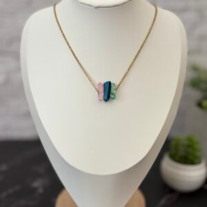 aura quartz necklace (iris)