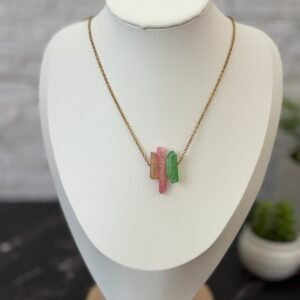 aura quartz necklace (prisma)