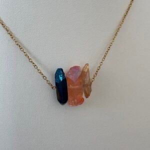 aura quartz necklace (destello)