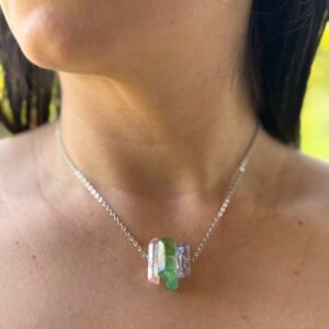 aura quartz necklace (aurora)