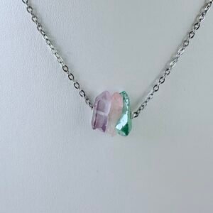 aura quarts necklace (harmonized aura trio 4)