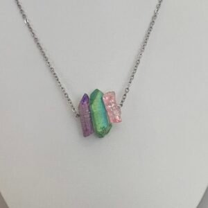 aura quarts necklace (harmonized aura trio 3)